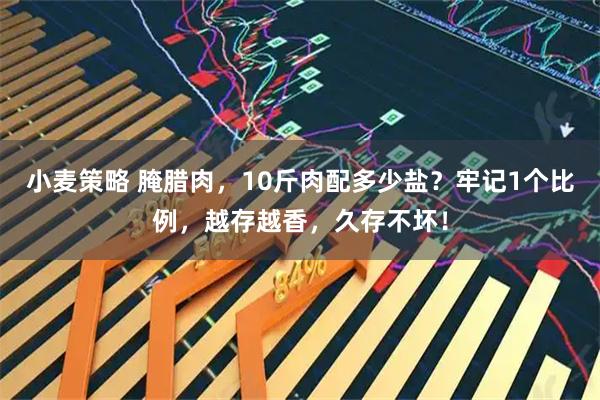 小麦策略 腌腊肉，10斤肉配多少盐？牢记1个比例，越存越香，久存不坏！